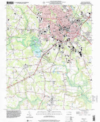 Wilson North Carolina Historical topographic map, 1:24000 scale, 7.5 X 7.5 Minute, Year 1998