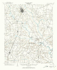 Wilson North Carolina Historical topographic map, 1:62500 scale, 15 X 15 Minute, Year 1904