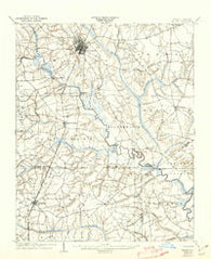 Wilson North Carolina Historical topographic map, 1:62500 scale, 15 X 15 Minute, Year 1904