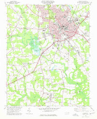 Wilson North Carolina Historical topographic map, 1:24000 scale, 7.5 X 7.5 Minute, Year 1978