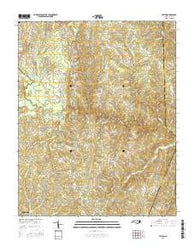 Wilton North Carolina Current topographic map, 1:24000 scale, 7.5 X 7.5 Minute, Year 2016