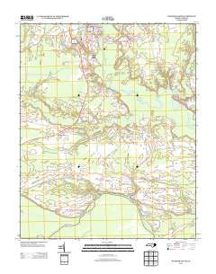 Windsor South North Carolina Historical topographic map, 1:24000 scale, 7.5 X 7.5 Minute, Year 2013
