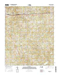Wingate North Carolina Current topographic map, 1:24000 scale, 7.5 X 7.5 Minute, Year 2016