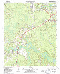 Winnabow North Carolina Historical topographic map, 1:24000 scale, 7.5 X 7.5 Minute, Year 1990