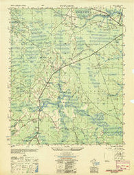 Winnabow North Carolina Historical topographic map, 1:25000 scale, 7.5 X 7.5 Minute, Year 1950