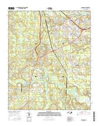 Winnabow North Carolina Current topographic map, 1:24000 scale, 7.5 X 7.5 Minute, Year 2016