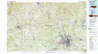 Winston-Salem North Carolina Historical topographic map, 1:100000 scale, 30 X 60 Minute, Year 1984