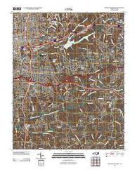 Winston-Salem East North Carolina Historical topographic map, 1:24000 scale, 7.5 X 7.5 Minute, Year 2010