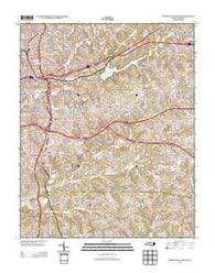 Winston-Salem East North Carolina Historical topographic map, 1:24000 scale, 7.5 X 7.5 Minute, Year 2013