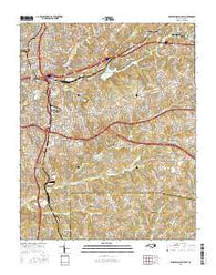 Winston-Salem East North Carolina Current topographic map, 1:24000 scale, 7.5 X 7.5 Minute, Year 2016