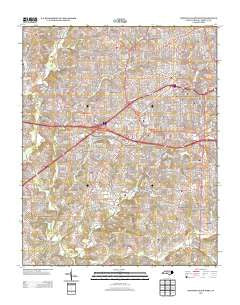 Winston-Salem West North Carolina Historical topographic map, 1:24000 scale, 7.5 X 7.5 Minute, Year 2013