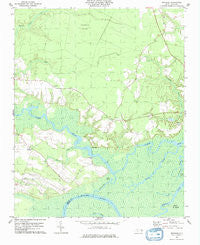 Woodard North Carolina Historical topographic map, 1:24000 scale, 7.5 X 7.5 Minute, Year 1979