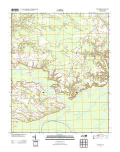 Woodard North Carolina Historical topographic map, 1:24000 scale, 7.5 X 7.5 Minute, Year 2013