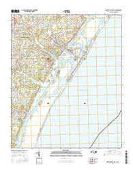 Wrightsville Beach North Carolina Current topographic map, 1:24000 scale, 7.5 X 7.5 Minute, Year 2016