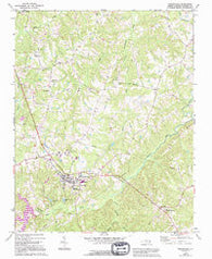 Yanceyville North Carolina Historical topographic map, 1:24000 scale, 7.5 X 7.5 Minute, Year 1972