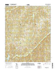 Yanceyville North Carolina Current topographic map, 1:24000 scale, 7.5 X 7.5 Minute, Year 2016