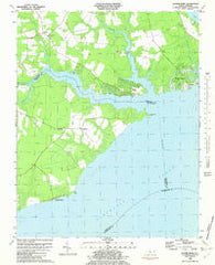 Yeopim River North Carolina Historical topographic map, 1:24000 scale, 7.5 X 7.5 Minute, Year 1982