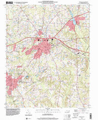 Zebulon North Carolina Historical topographic map, 1:24000 scale, 7.5 X 7.5 Minute, Year 1999