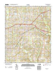 Zebulon North Carolina Historical topographic map, 1:24000 scale, 7.5 X 7.5 Minute, Year 2013