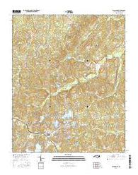 Zion Grove North Carolina Current topographic map, 1:24000 scale, 7.5 X 7.5 Minute, Year 2016