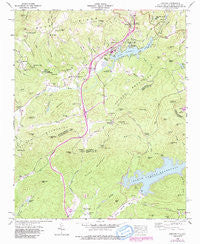 Zirconia North Carolina Historical topographic map, 1:24000 scale, 7.5 X 7.5 Minute, Year 1946