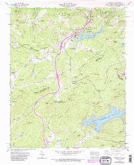 Zirconia North Carolina Historical topographic map, 1:24000 scale, 7.5 X 7.5 Minute, Year 1946