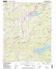 Zirconia North Carolina Historical topographic map, 1:24000 scale, 7.5 X 7.5 Minute, Year 1997