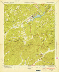 Zirconia North Carolina Historical topographic map, 1:24000 scale, 7.5 X 7.5 Minute, Year 1947