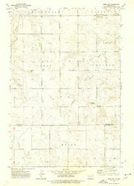 Abbey Hill North Dakota Historical topographic map, 1:24000 scale, 7.5 X 7.5 Minute, Year 1973
