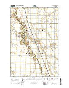 Abercrombie North Dakota Current topographic map, 1:24000 scale, 7.5 X 7.5 Minute, Year 2014