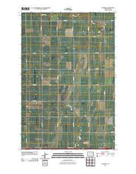 Absaraka North Dakota Historical topographic map, 1:24000 scale, 7.5 X 7.5 Minute, Year 2011