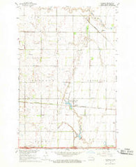 Absaraka North Dakota Historical topographic map, 1:24000 scale, 7.5 X 7.5 Minute, Year 1967