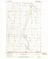 Absaraka North Dakota Historical topographic map, 1:24000 scale, 7.5 X 7.5 Minute, Year 1967