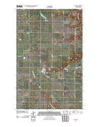 Adams North Dakota Historical topographic map, 1:24000 scale, 7.5 X 7.5 Minute, Year 2011