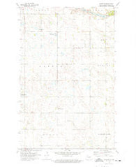Adams SE North Dakota Historical topographic map, 1:24000 scale, 7.5 X 7.5 Minute, Year 1972