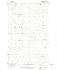 Adams SW North Dakota Historical topographic map, 1:24000 scale, 7.5 X 7.5 Minute, Year 1972