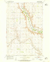 Adrian North Dakota Historical topographic map, 1:24000 scale, 7.5 X 7.5 Minute, Year 1953