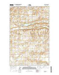 Alamo North Dakota Current topographic map, 1:24000 scale, 7.5 X 7.5 Minute, Year 2014