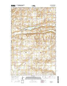 Alamo North Dakota Current topographic map, 1:24000 scale, 7.5 X 7.5 Minute, Year 2014