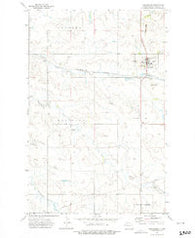 Alexander North Dakota Historical topographic map, 1:24000 scale, 7.5 X 7.5 Minute, Year 1972