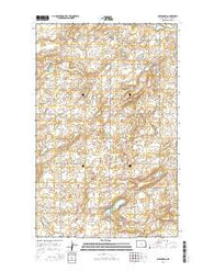 Alexandria North Dakota Current topographic map, 1:24000 scale, 7.5 X 7.5 Minute, Year 2014