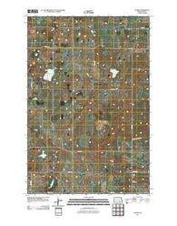 Alfred North Dakota Historical topographic map, 1:24000 scale, 7.5 X 7.5 Minute, Year 2011