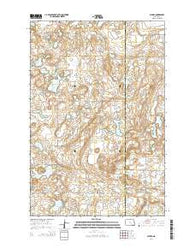 Alfred North Dakota Current topographic map, 1:24000 scale, 7.5 X 7.5 Minute, Year 2014