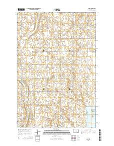 Alice North Dakota Current topographic map, 1:24000 scale, 7.5 X 7.5 Minute, Year 2014