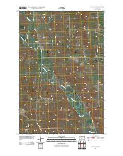 Almont East North Dakota Historical topographic map, 1:24000 scale, 7.5 X 7.5 Minute, Year 2011