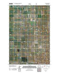 Alpha North Dakota Historical topographic map, 1:24000 scale, 7.5 X 7.5 Minute, Year 2011