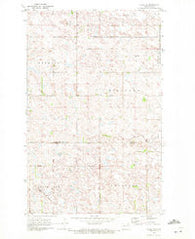 Alsen SE North Dakota Historical topographic map, 1:24000 scale, 7.5 X 7.5 Minute, Year 1970