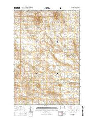 Amidon SE North Dakota Current topographic map, 1:24000 scale, 7.5 X 7.5 Minute, Year 2014
