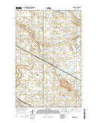 Anamoose North Dakota Current topographic map, 1:24000 scale, 7.5 X 7.5 Minute, Year 2014