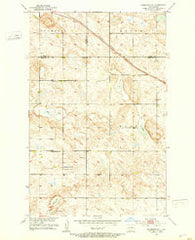 Anamoose SW North Dakota Historical topographic map, 1:24000 scale, 7.5 X 7.5 Minute, Year 1951